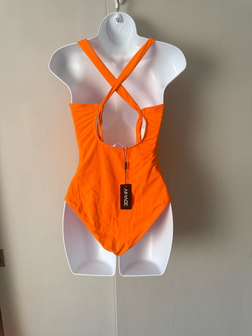 Orange One-Piece Swimsuit - Picture 4 of 4